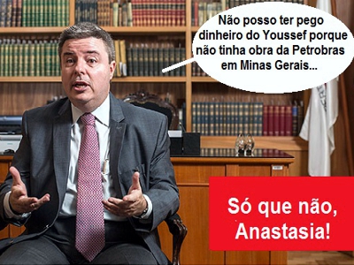 MINISTÉRIO PÚBLICO FEDERAL manda CASO ANASTASIA para o SUPREMO TRIBUNAL FEDERAL por participação na LAVA JATO anastasia - yousseff
